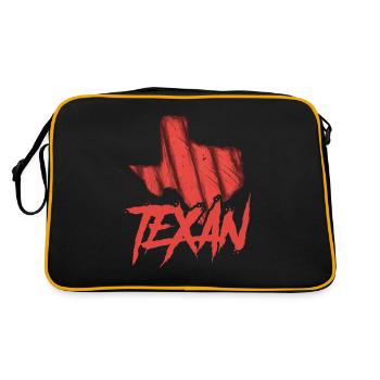 Texan Texas Pride Sayings Texan - Retro Bag - black/gold - Back