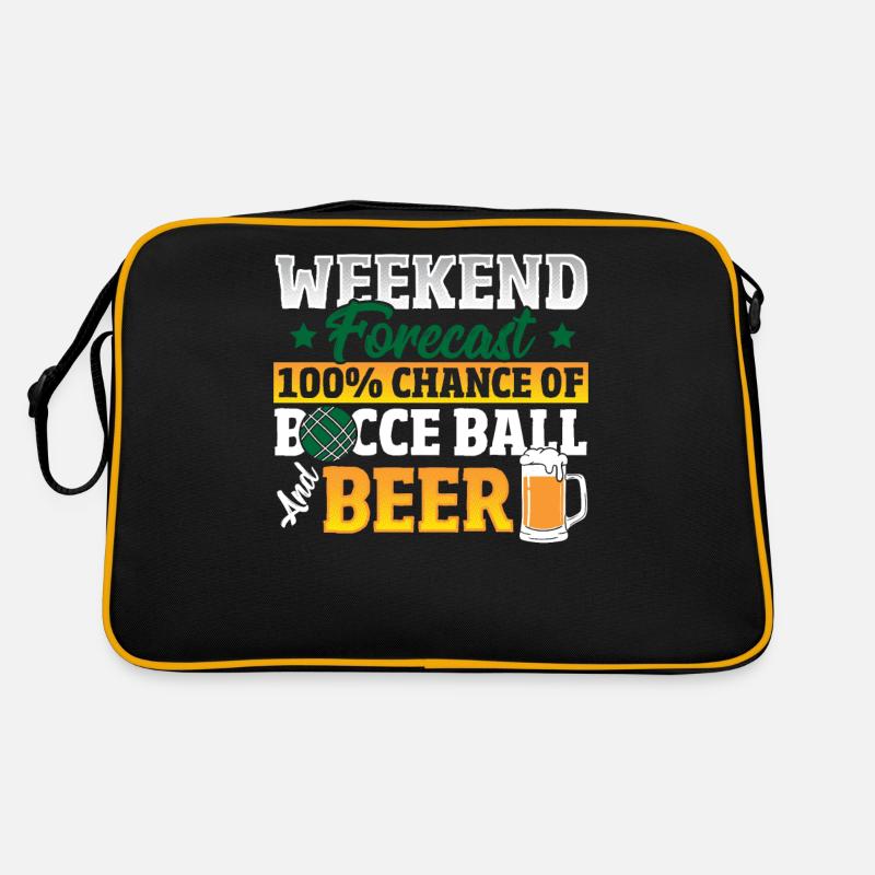 Prévisions du week-end 100% de chances de pétanque et de bière Sac Retro