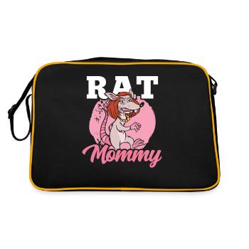 Rat Mama Rat Mama Mama Fille Animal Rats Doux - Sac Retro - noir/or - Dos