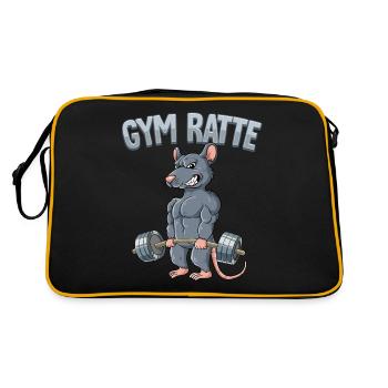 Gym Rat Musculation Fitness Gym - Sac Retro - noir/or - Dos