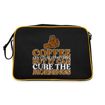 Coffee Can't Cure Everything Cure The Mornings 3 - Retro Bag - black/gold - Back