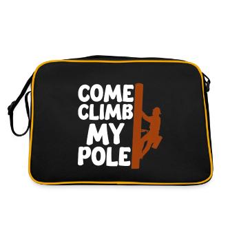 Come Climb My Pole 4 - Retro Bag - black/gold - Back