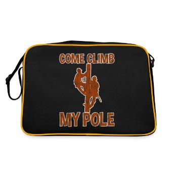 Come Climb My Pole 3 - Retro Bag - black/gold - Back