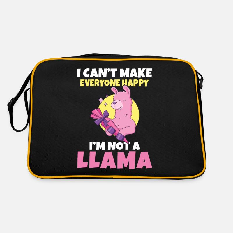 Lama Geschenk Lama Liebhaber Geschenk Retro Tasche
