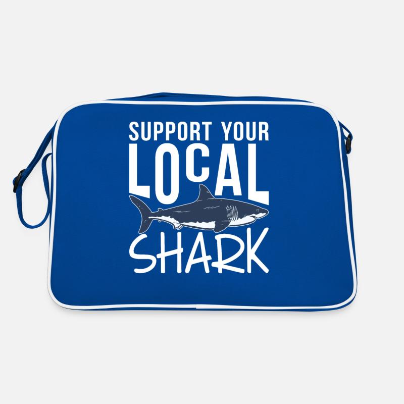 Shark Gift Shark Lover Retro Bag
