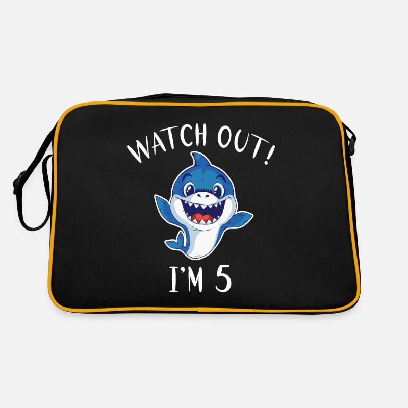 Cadeau de requin Amoureux des requins Sac Retro