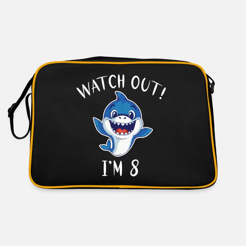 Cadeau de requin Amoureux des requins Sac Retro