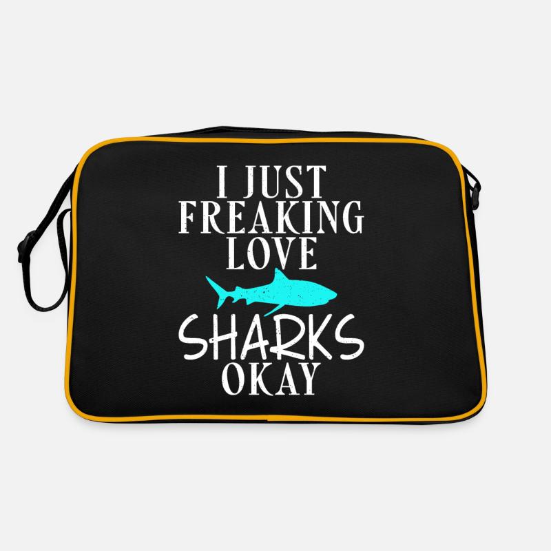 Cadeau de requin Amoureux des requins Sac Retro