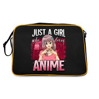Anime Otaku Weeb - Sac Retro - noir/or - Dos