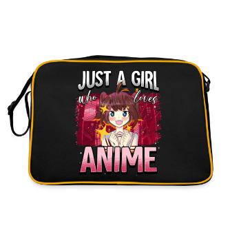 Anime Otaku Weeb - Sac Retro - noir/or - Dos