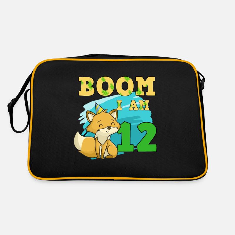 Chat de 12e anniversaire Sac Retro