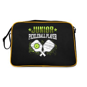 Joueur junior de pickleball Pickelball - Sac Retro - noir/or - Dos