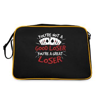 Funny Canasta Card Game Sarcasm Canasta - Retro Bag - black/gold - Back