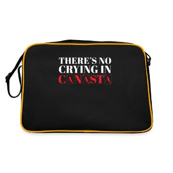 Funny Canasta player in the Canasta card game - Retro Bag - black/gold - Back