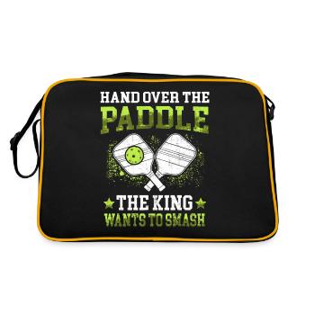 Pimple ball king smash pickleball - Retro Bag - black/gold - Back
