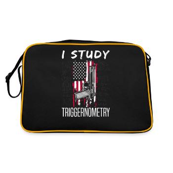 J’étudie Triggernometry Gunner Weapon Gun Lover - Sac Retro - noir/or - Dos