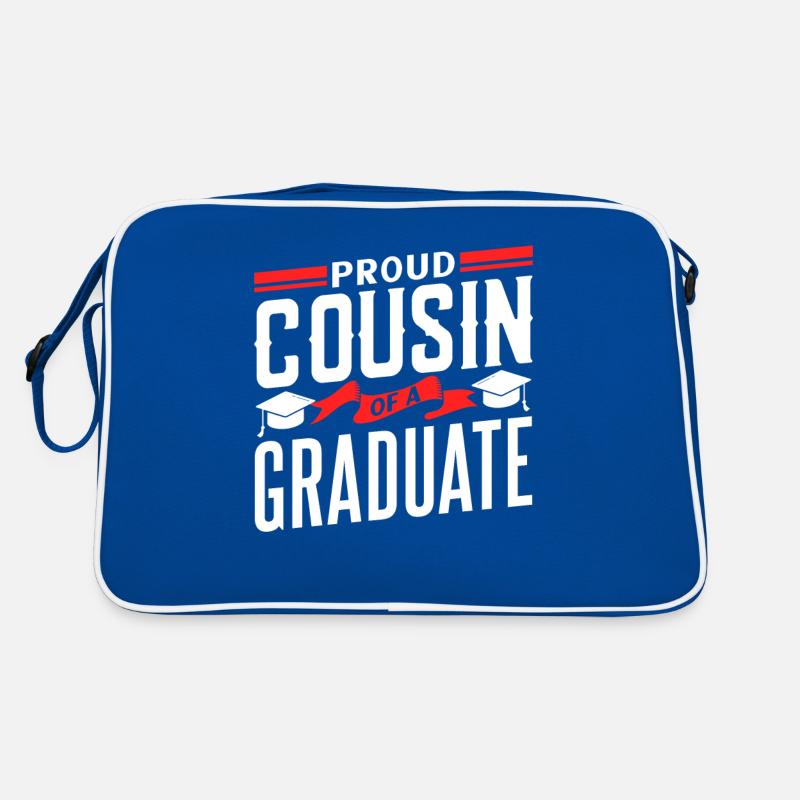 Stolzer Cousin Eines Absolventen Absolvent Retro Tasche