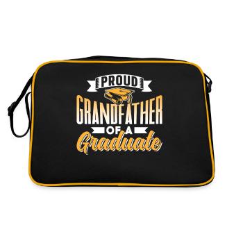 Fier grand-père d’un diplômé - Sac Retro - noir/or - Dos