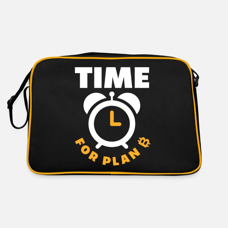 Time For Bitcoin Geek Cryptocurrency Trading Coin Retro Bag