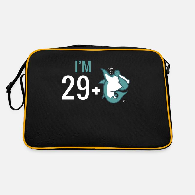 Cadeau de requin Amoureux des requins Sac Retro