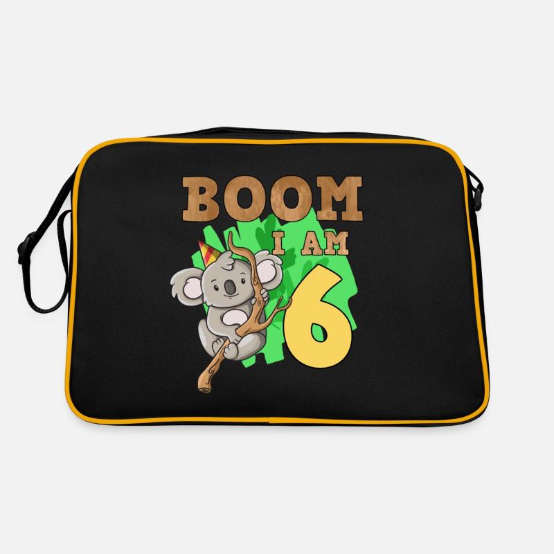 6. Geburtstag Koala Retro Tasche