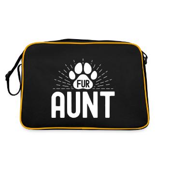 Fur aunt - Retro Bag - black/gold - Back