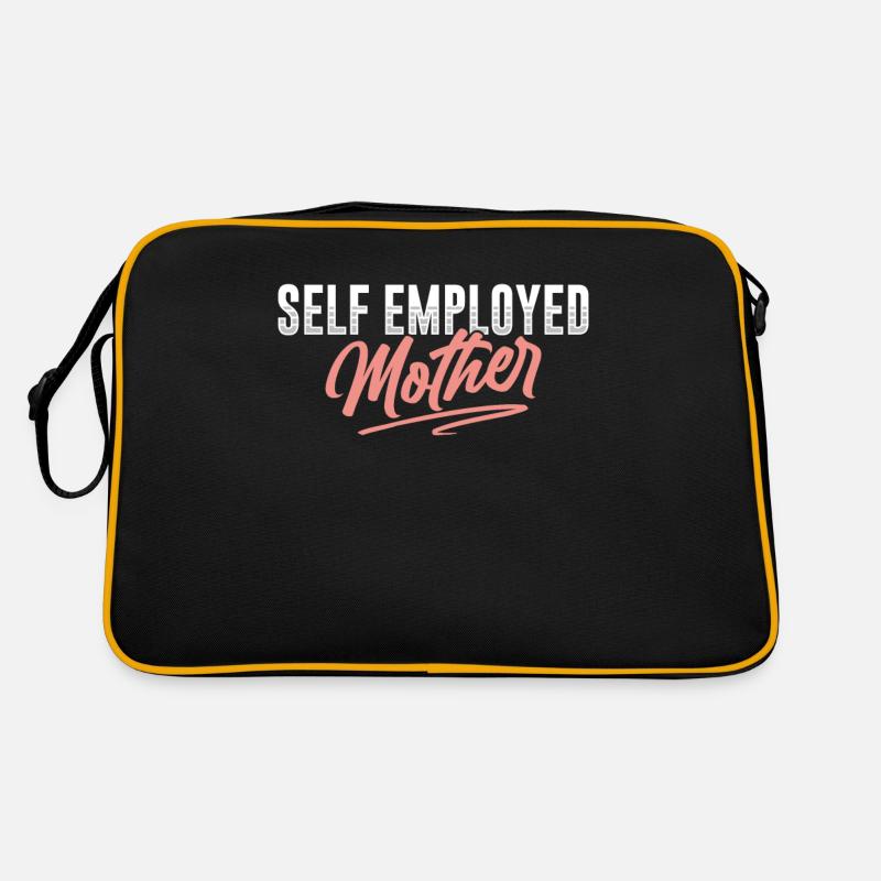 Selbstständige Mutter Freelancer Selbstständig Retro Tasche