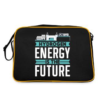 Energy from hydrogen is the future Hydrogen - Retro Bag - black/gold - Back