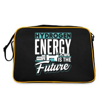 Energy from hydrogen is the future Hydrogen - Retro Bag - black/gold - Back