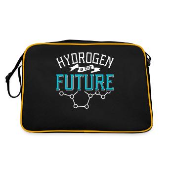 Hydrogen is the future Hydrogen Element - Retro Bag - black/gold - Back
