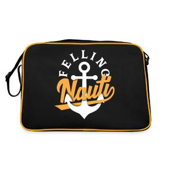 Feeling Nauti pour un marin marin maritime - Sac Retro - noir/or - Dos