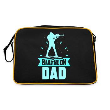 Biathlon Papa Biathlète Biathlète Biathlons Sport - Sac Retro - noir/or - Dos