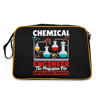 Chemical Engineer Chemist Chemical Engineering - Retro Bag - black/gold - Back