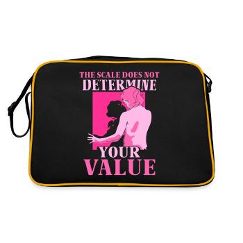 La balance ne détermine pas votre valeur bodyshaming - Sac Retro - noir/or - Dos