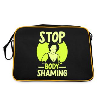 Plus de bodyshaming Bodyshaming agaçant - Sac Retro - noir/or - Dos