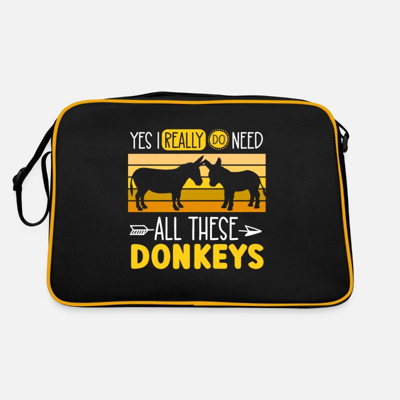 yes i really need all these donkey farm Retro Bag