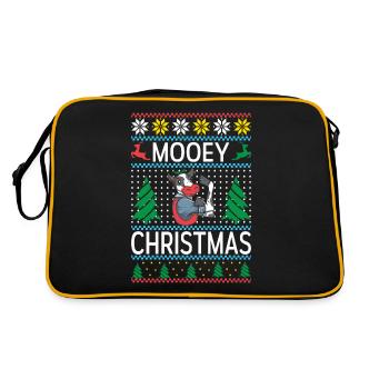Cow Gift Cow Lover Farmer Gift - Sac Retro - noir/or - Dos