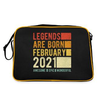Birthday February 2021 - Retro Bag - black/gold - Back