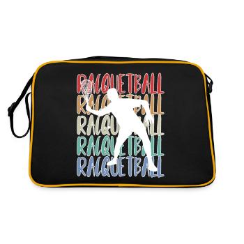 Racquetball Player - Retro Bag - black/gold - Back