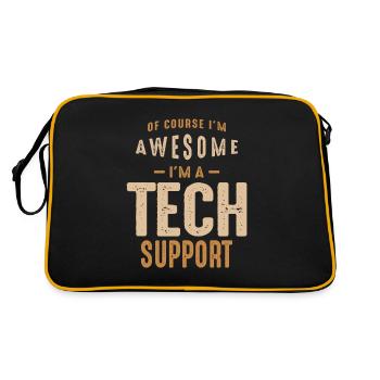 Tech Support - Retro Bag - black/gold - Back