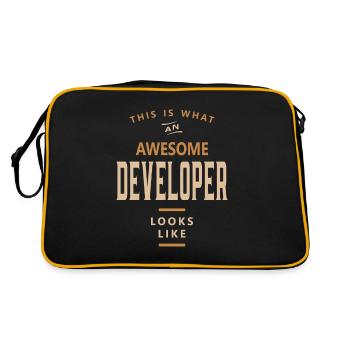 Developer - Retro Bag - black/gold - Back