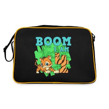 4th birthday - Retro Bag - black/gold - Back
