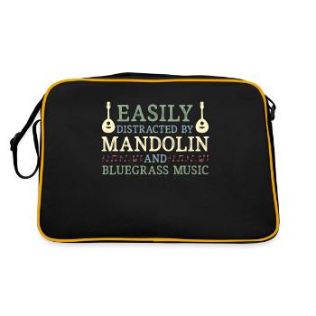 La mandoline se laisse facilement distraire par la musique bluegrass - Sac Retro - noir/or - Dos