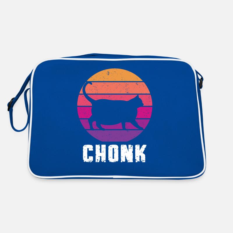 Katze Chonk Katzen Geschenk Cat Mom Cat Dad Katze Retro Tasche