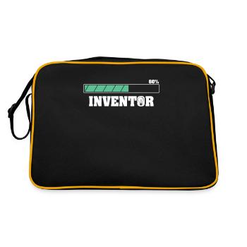 Future Inventor Funny Invention Lover Innovation - Retro Bag - black/gold - Back
