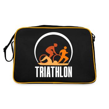 Triathlon Triathlète Triathlons Triathlète Sport - Sac Retro - noir/or - Dos