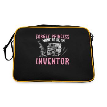 Forget Princess Funny Invention Lover For A Future - Retro Bag - black/gold - Back