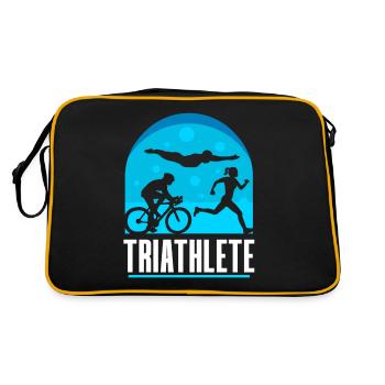 Triathlète Triathlons Triathlon Sport Triathlète - Sac Retro - noir/or - Dos