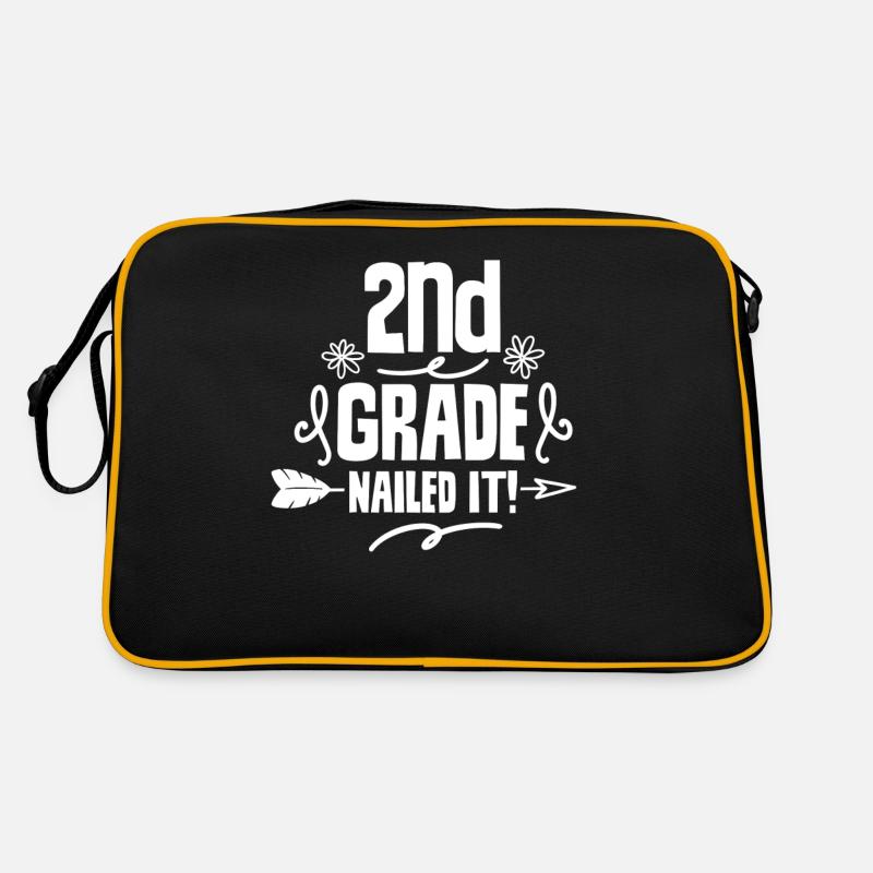 Second Class Direct Hit Teacher Second Grader Retro Bag