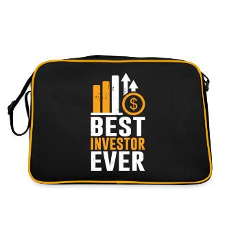 Meilleur investisseur jamais investi - Sac Retro - noir/or - Dos